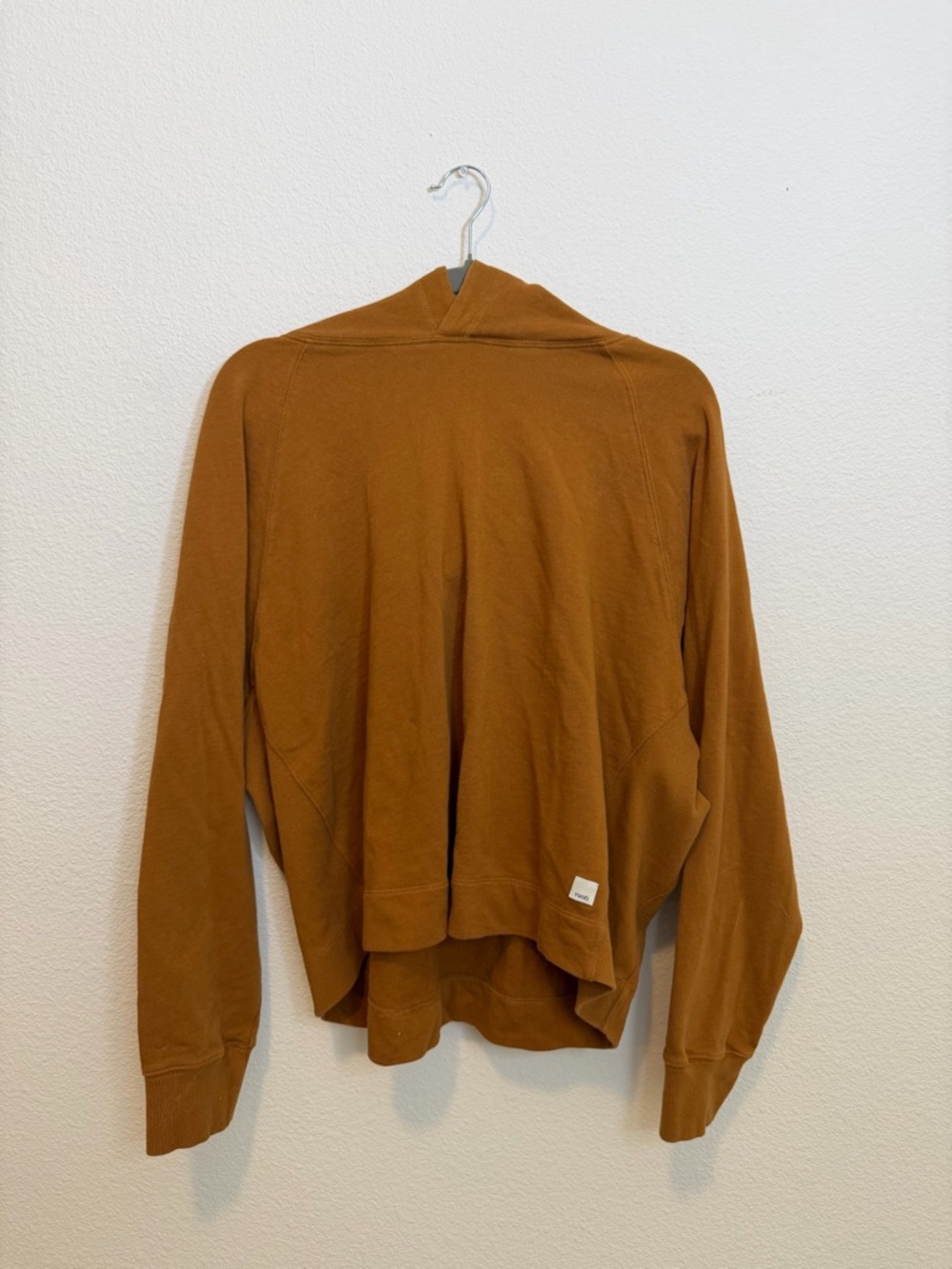 Vuori Cotton Rust Brown Lightweight Hoodie Size L